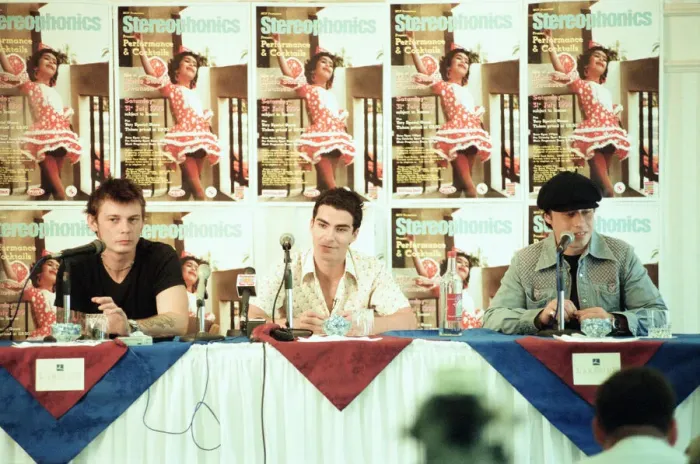 Framed Print : Stereophonics, news press conference ahead of concert at Morfa Stadium in Swansea