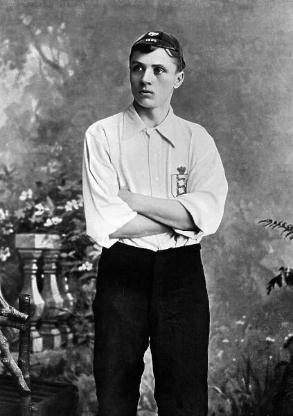 Steve Bloomer, footballer for Derby County and England. c. 1895