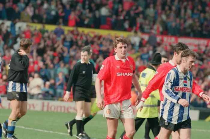 Framed Print : Steve Bruce, pictured at the end of the match, after scoring the 96th minute winner for Framed Print : Steve Bruce, pictured at the end of the match, after scoring the 96th minute winner for