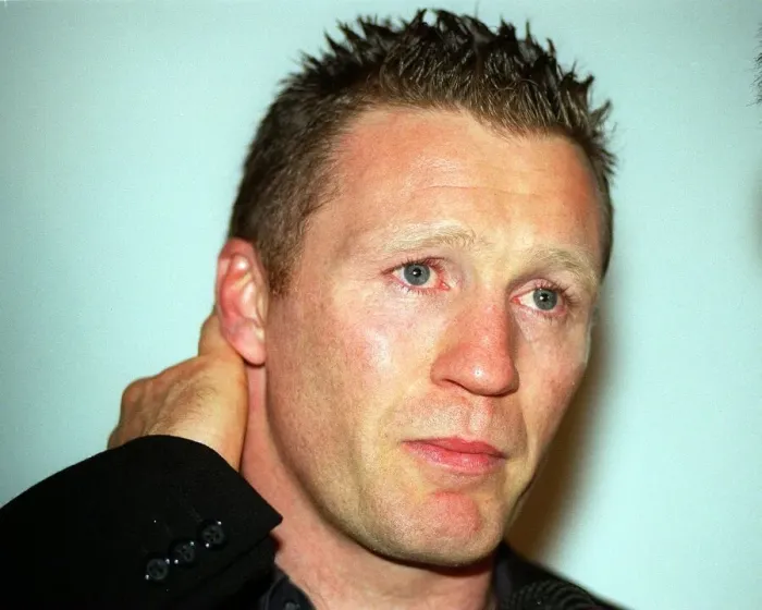 Framed Print : Steve Collins WBO Champion after announcing retirement in London Framed Print : Steve Collins WBO Champion after announcing retirement in London