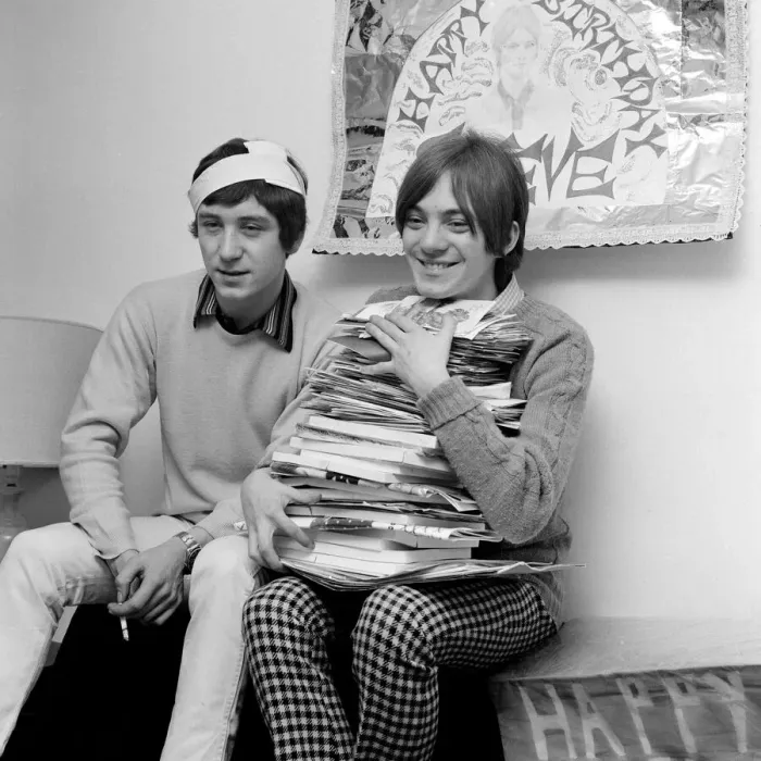 Framed Print : Steve Marriott of the Small Faces pop group celebrates his 20th birthday at his home in Framed Print : Steve Marriott of the Small Faces pop group celebrates his 20th birthday at his home in