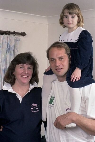 Steve Redgrave, British Olympic rower with his wife Anne