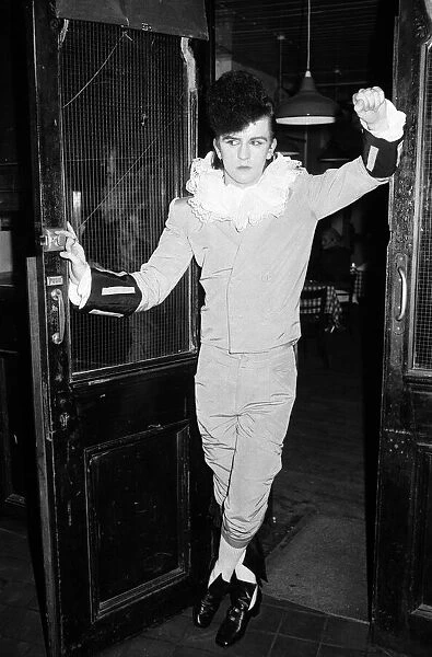 Steve Strange at the Blitz Club in Covent Garden. 13th February 1980