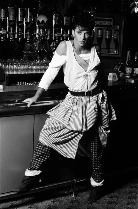 Framed Print : Steve Strange at Camden Palace club, London. 23rd June 1982