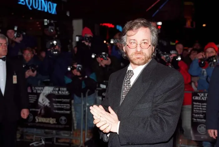 Framed Print : Steven Spielberg Film Director - February 1994 At the film premiere of