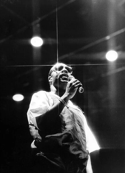 Stevie Wonder performs at the NEC, Birmingham. 20th June 1984