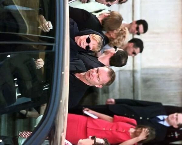 Sting and wife Trudie leave Gianni Versace memorial 22 july which was held near