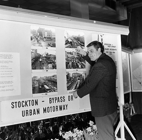 Stockton Parkway model exhibition. 1971