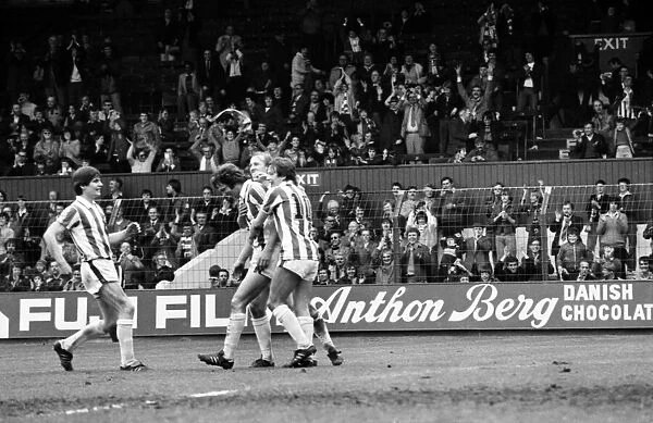 Stoke City 2 v. Sunderland 0. Division One Football. April 1981 MF02-18-052