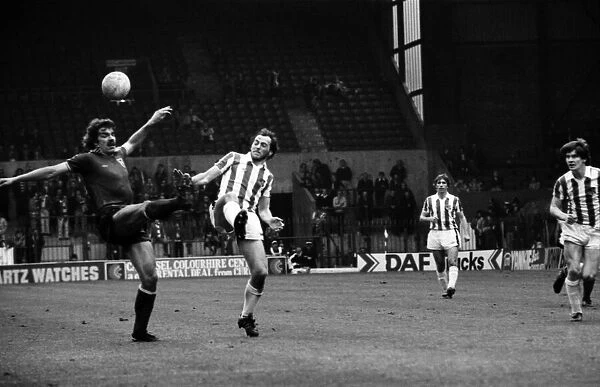 Stoke City 2 v. Sunderland 0. Division One Football. April 1981 MF02-18-053