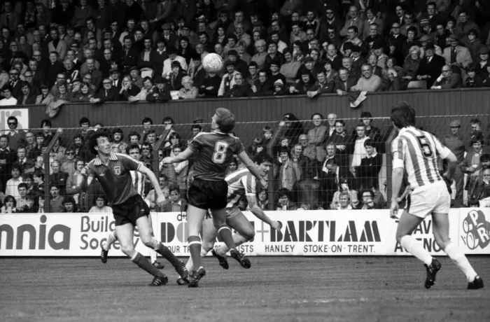 Framed Print : Stoke City 2 v. Sunderland 0. Division One Football. April 1981 MF02-18-012