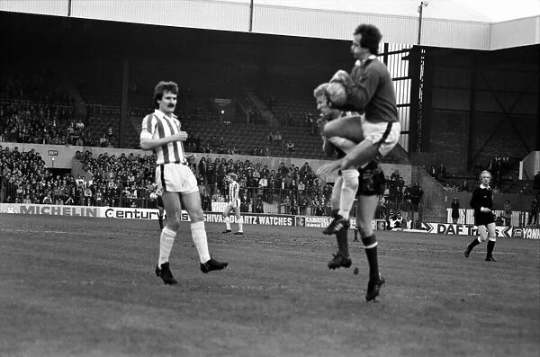 Stoke City 2 v. Sunderland 0. Division One Football. April 1981 MF02-18-032