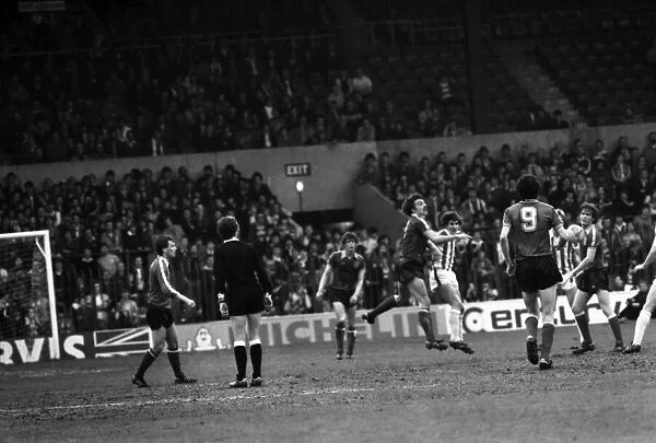 Stoke City 2 v. Sunderland 0. Division One Football. April 1981 MF02-18-036
