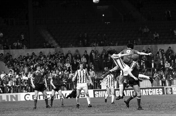 Stoke City 2 v. Sunderland 0. Division One Football. April 1981 MF02-18-010