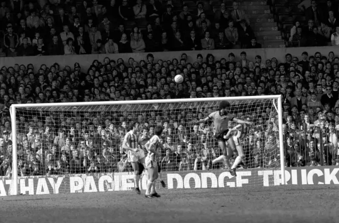 Framed Print : Stoke City 2 v. Wolverhampton Wanderers 1. Division 1 Football. April 1982 MF06-40-031
