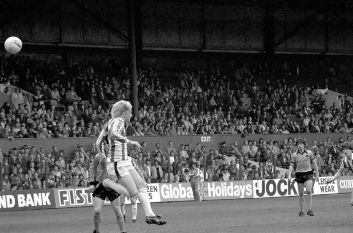 Framed Print : Stoke City 2 v. Wolverhampton Wanderers 1. Division 1 Football. April 1982 MF06-40-002 Framed Print : Stoke City 2 v. Wolverhampton Wanderers 1. Division 1 Football. April 1982 MF06-40-002