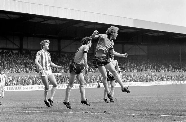 Stoke City 3 v. Wolverhampton Wanderers 2. Division One Football. May 1981 MF02-29-013