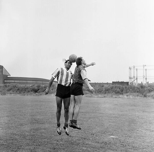 Stoke City Football Players, pictured during  /  after training session, 15th August 1962