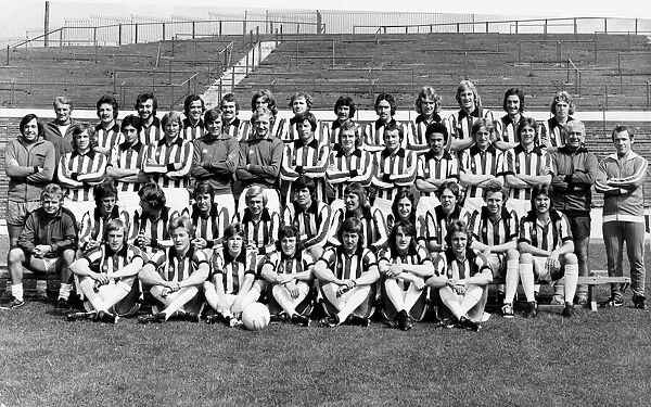 Stoke City Football Squad, pre season team photograph, August 1974