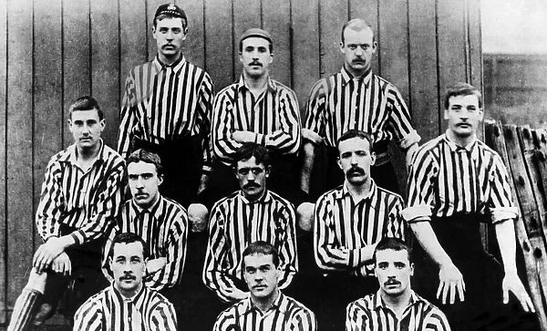 Stoke City Football Team, 1890. Back Row left to right T Clare W