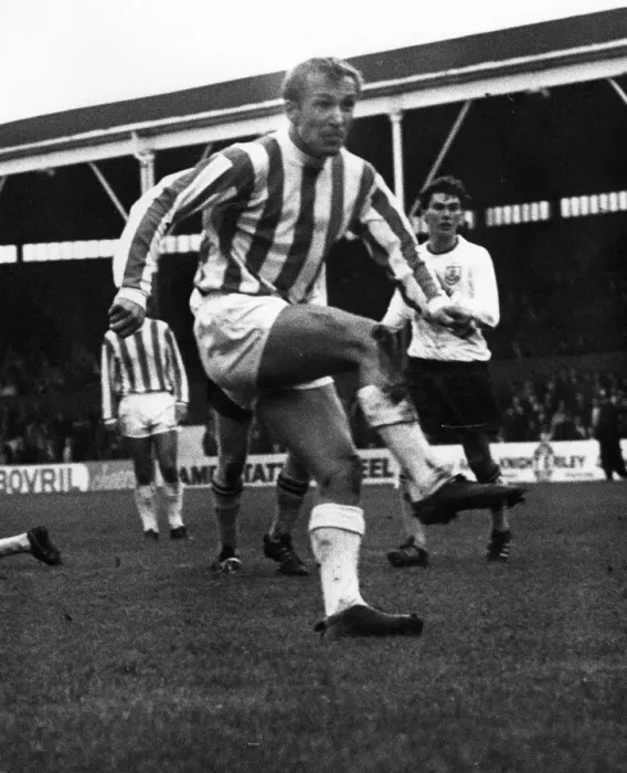 Framed Print : Stoke City v Burnley league match at the Victoria Ground 12th October 1968