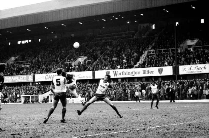 Framed Print : Stoke v. Aston Villa. March 1984 MF14-21-010 The final score was a one nil Framed Print : Stoke v. Aston Villa. March 1984 MF14-21-010 The final score was a one nil