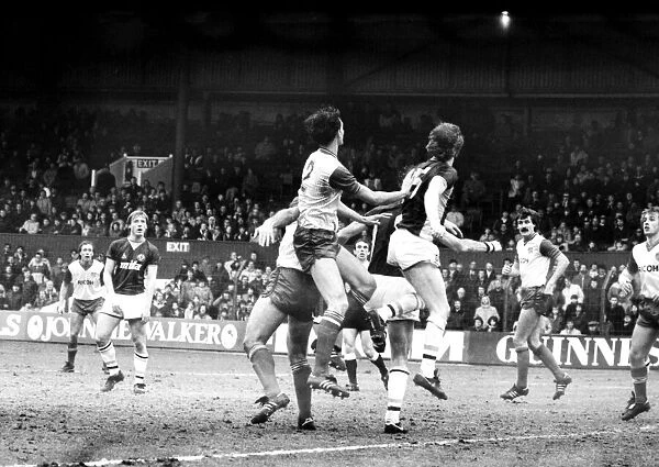 Stoke v. Aston Villa. March 1984 MF14-21-013 The final score was a one nil