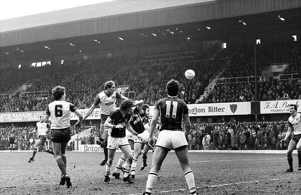 Stoke v. Aston Villa. March 1984 MF14-21-037 The final score was a one nil