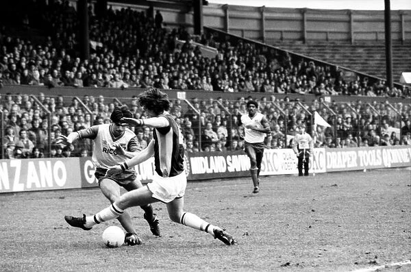 Stoke v. Aston Villa. March 1984 MF14-21-053 The final score was a one nil