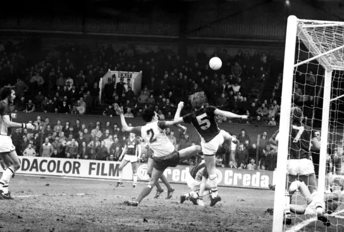 Framed Print : Stoke v. Aston Villa. March 1984 MF14-21-058 The final score was a one nil Framed Print : Stoke v. Aston Villa. March 1984 MF14-21-058 The final score was a one nil