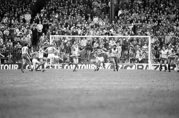 Stoke v. Everton. April 1985 MF21-51a-041 The final score was a two nil victory to