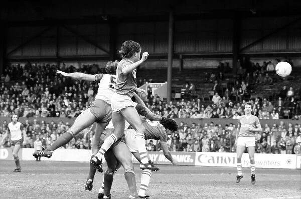 Stoke v. Everton. April 1985 MF21-51a-060 The final score was a two nil victory to