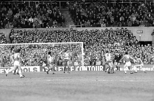 Stoke v. Everton. April 1985 MF21-51a-061 The final score was a two nil victory to