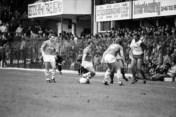 Stoke v. Everton. April 1985 MF21-51a-069 The final score was a two nil victory to