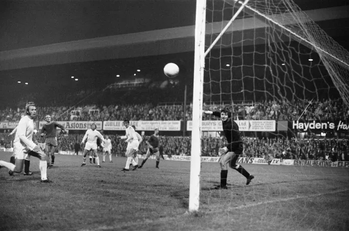 Framed Print : Stoke v Kaiserslauten, UEFA Cup match at the Victoria Ground Framed Print : Stoke v Kaiserslauten, UEFA Cup match at the Victoria Ground