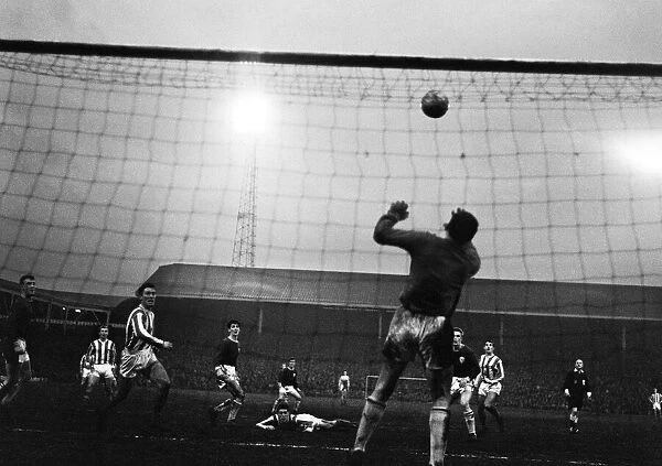 Stoke v Leicester, League Cup Final 1st leg match at the Victoria ground