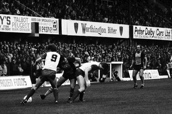 Stoke. v. Southampton. October 1984 MF18-03-012 The final score was a three one