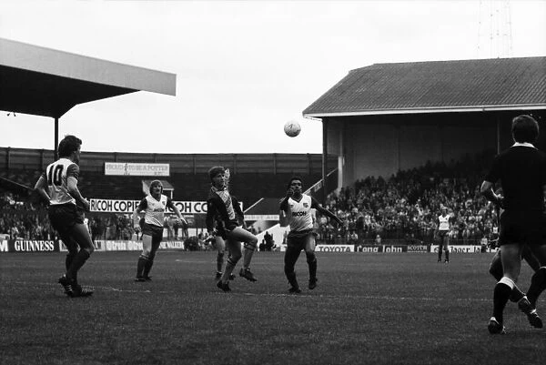 Stoke. v. Southampton. October 1984 MF18-03-037 The final score was a three one