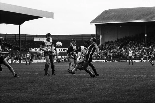 Stoke. v. Southampton. October 1984 MF18-03-057 The final score was a three one