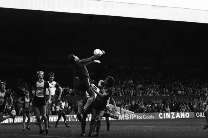 Framed Print : Stoke. v. Southampton. October 1984 MF18-03-059 The final score was a three one Framed Print : Stoke. v. Southampton. October 1984 MF18-03-059 The final score was a three one