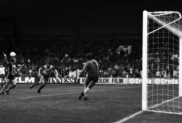 Framed Print : Stoke. v. Southampton. October 1984 MF18-03-082 The final score was a three one Framed Print : Stoke. v. Southampton. October 1984 MF18-03-082 The final score was a three one