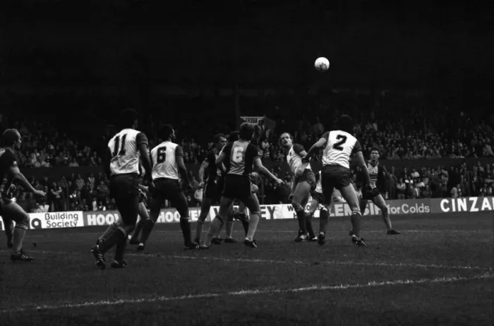 Framed Print : Stoke. v. Southampton. October 1984 MF18-03-087 The final score was a three one Framed Print : Stoke. v. Southampton. October 1984 MF18-03-087 The final score was a three one