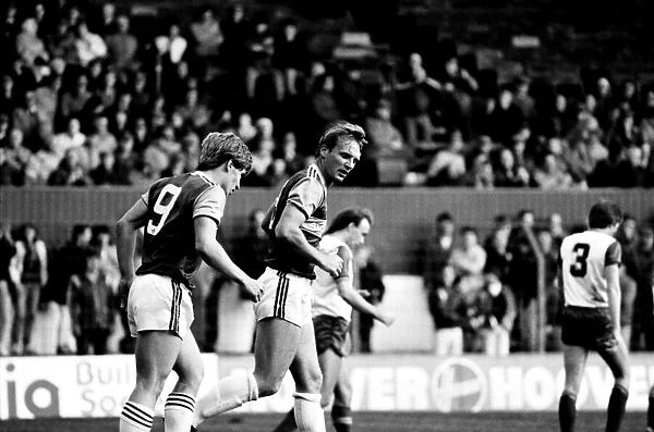 Stoke v. West Ham. October 1984 MF18-06-075 The final score was a four two