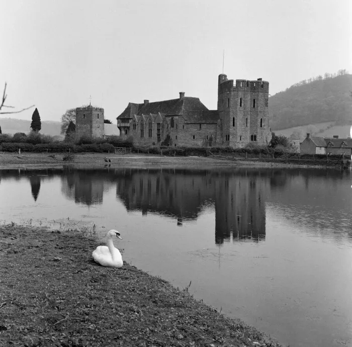 Framed Print : Stokesay Castle in Stokesay, Shropshire. 21st April 1961 Framed Print : Stokesay Castle in Stokesay, Shropshire. 21st April 1961