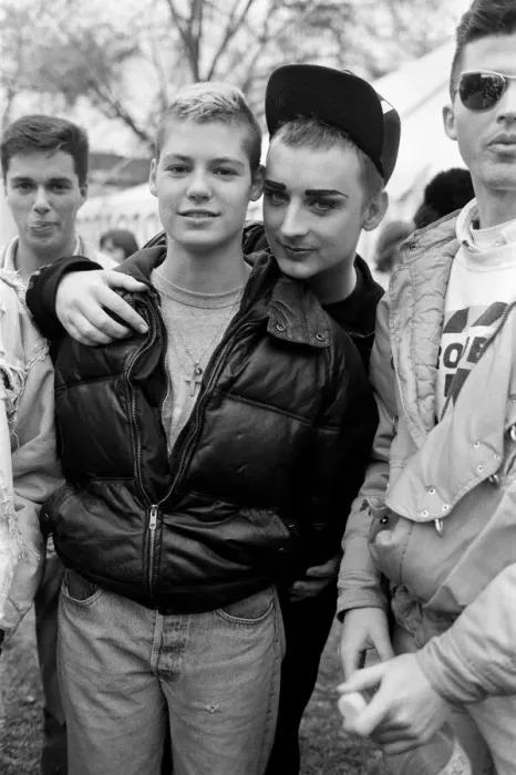 Framed Print : Stop the Clause Gay rights demonstration. Boy George. 30th April 1988