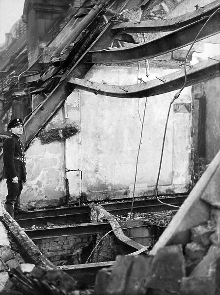 Top stories of the old White Star building in Liverpool were bombed during an air raid