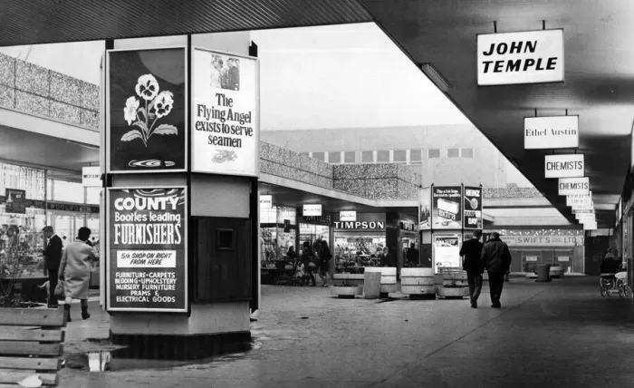 Framed Print : Strand Shopping Centre, Bootle, Merseyside, 8th January 1970 Framed Print : Strand Shopping Centre, Bootle, Merseyside, 8th January 1970