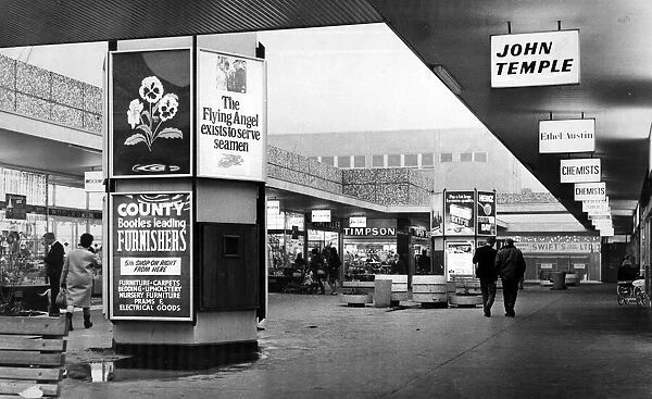 Strand Shopping Centre, Bootle, Merseyside, 8th January 1970