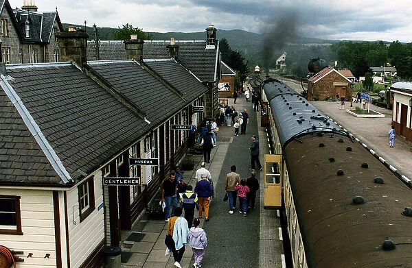 Strathspey Railway Station in Scotland, September 1996