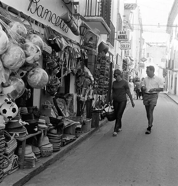 Street Scene in Tossa on the Costa Brava - July 1965